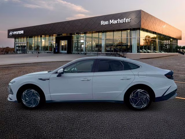 2026 Serenity White Hyundai Sonata SEL Sport FWD Sedan