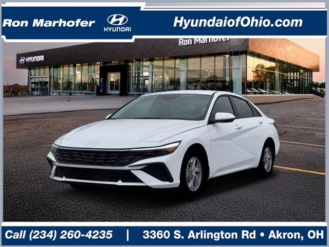 2026 Serenity White Hyundai Elantra SE FWD Sedan
