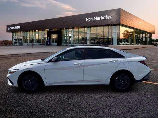 2026 Serenity White Hyundai Elantra SEL Sport FWD Sedan