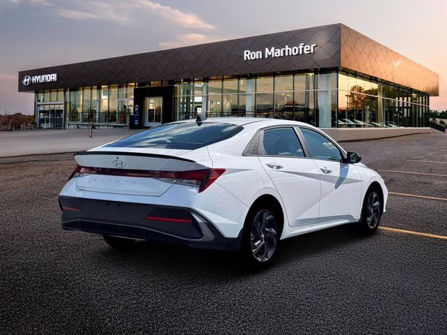 2026 Serenity White Hyundai Elantra SEL Sport FWD Sedan