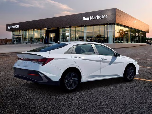 2026 Serenity White Hyundai Elantra SEL Sport FWD Sedan