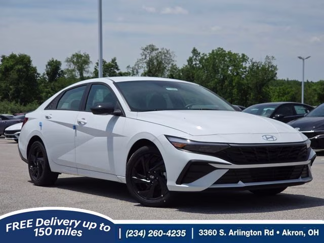 2026 Serenity White Pearl Hyundai Elantra SEL Sport FWD Sedan