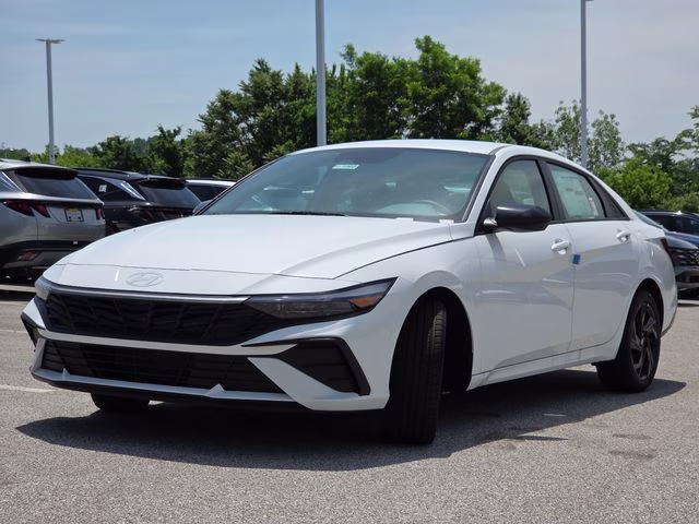 2026 Serenity White Pearl Hyundai Elantra SEL Sport FWD Sedan