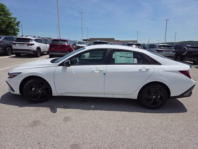 2026 Serenity White Pearl Hyundai Elantra SEL Sport FWD Sedan