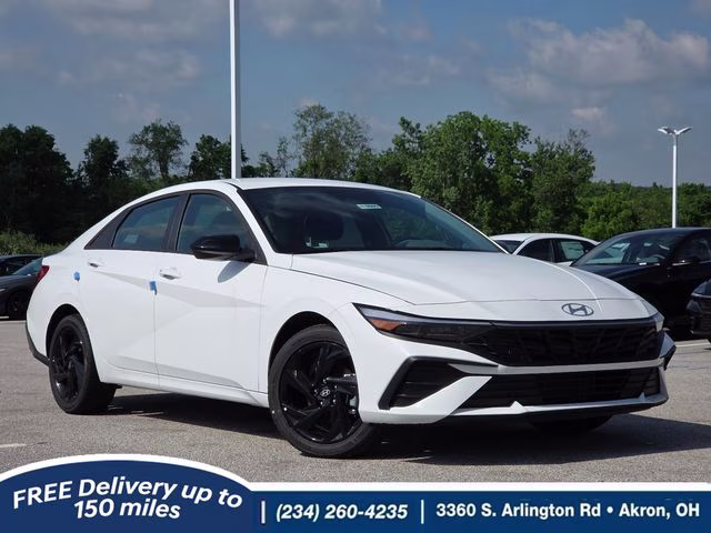 2026 Serenity White Pearl Hyundai Elantra SEL Sport FWD Sedan