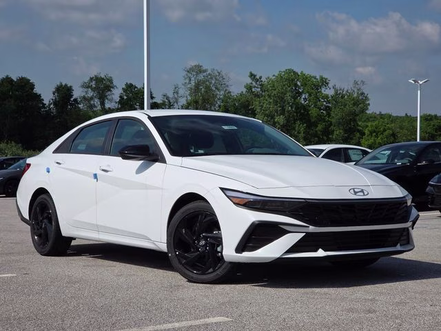2026 Serenity White Pearl Hyundai Elantra SEL Sport FWD Sedan