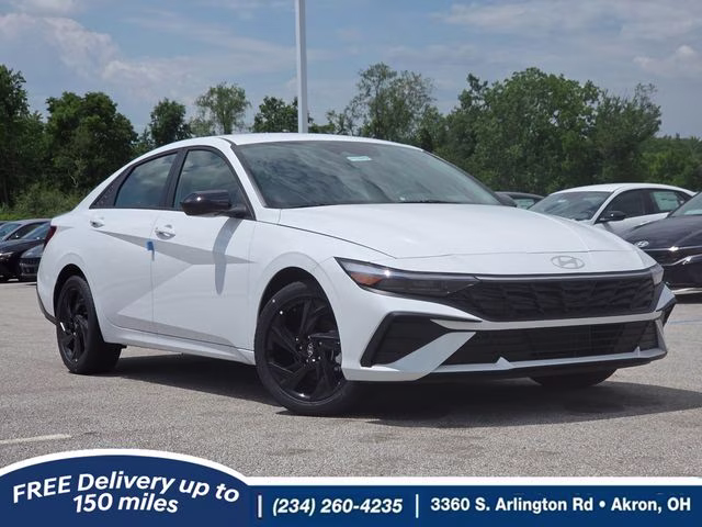2026 Serenity White Pearl Hyundai Elantra SEL Sport FWD Sedan