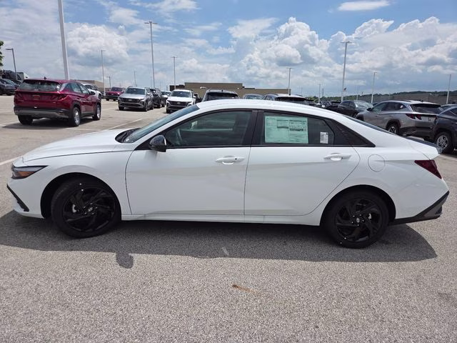 2026 Serenity White Pearl Hyundai Elantra SEL Sport FWD Sedan