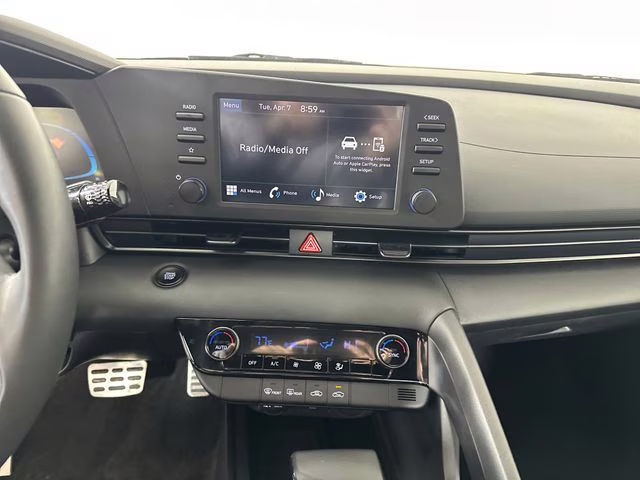 2025 Serenity White Hyundai Elantra SEL Sport FWD Sedan