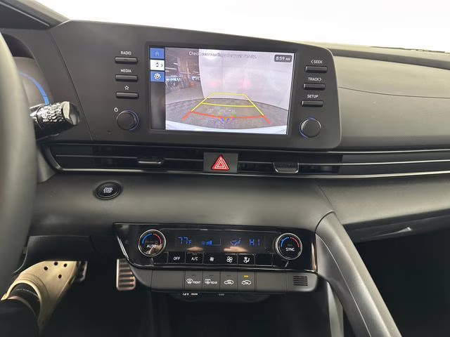 2025 Serenity White Hyundai Elantra SEL Sport FWD Sedan
