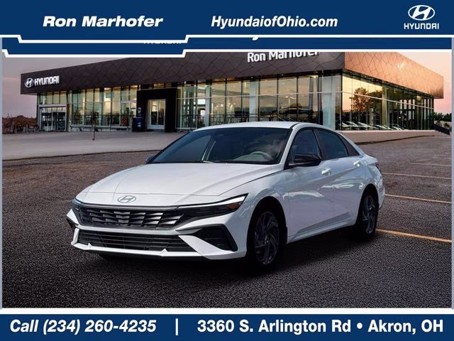2026 Serenity White Pearl Hyundai Elantra SEL Sport FWD Sedan