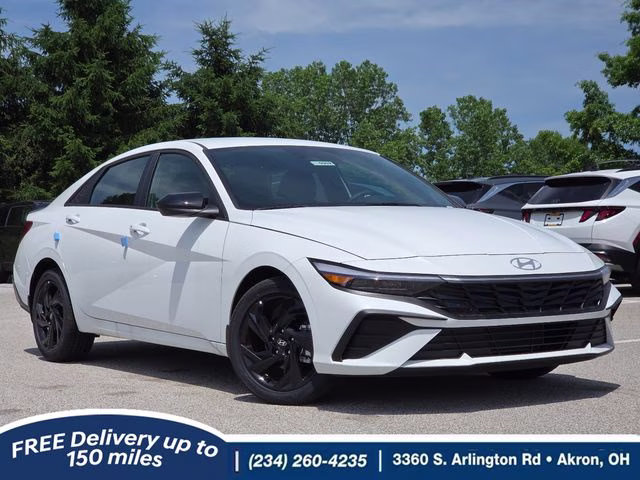 2026 Serenity White Pearl Hyundai Elantra SEL Sport FWD Sedan
