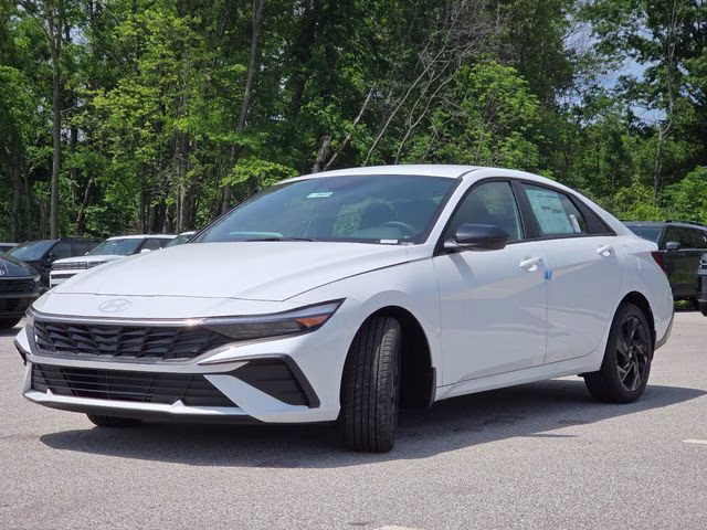 2026 Serenity White Pearl Hyundai Elantra SEL Sport FWD Sedan