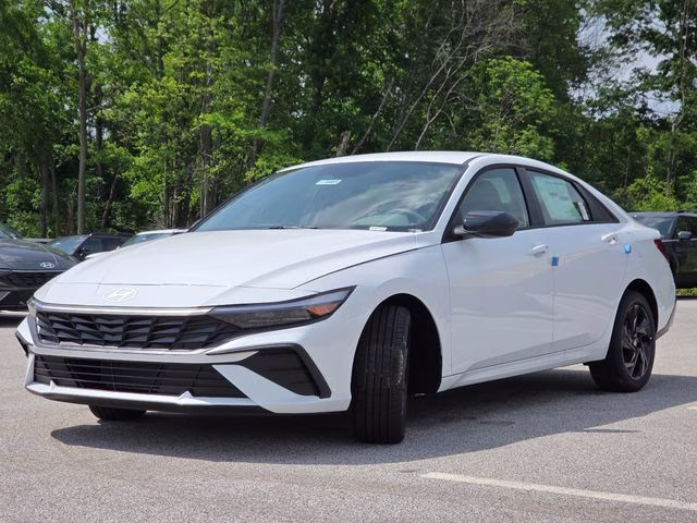 2026 Serenity White Pearl Hyundai Elantra SEL Sport FWD Sedan