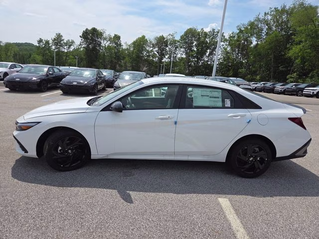 2026 Serenity White Pearl Hyundai Elantra SEL Sport FWD Sedan