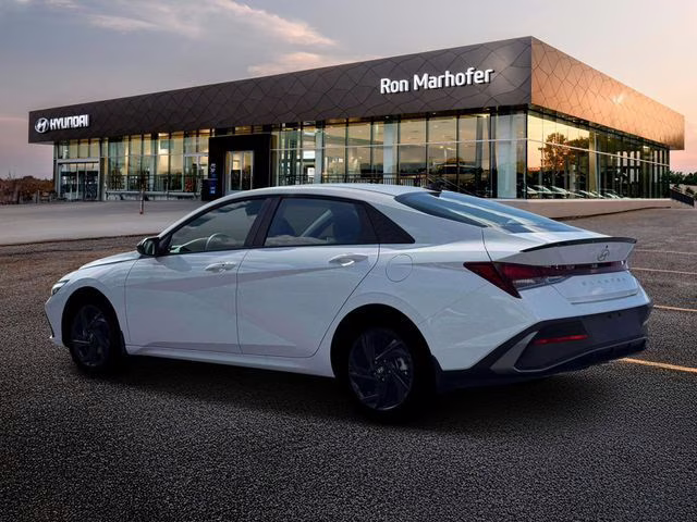 2026 Serenity White Hyundai Elantra SEL Sport FWD Sedan
