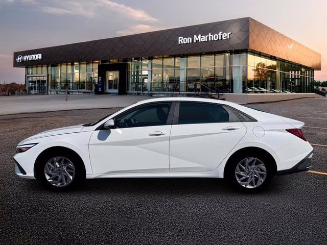2026 Serenity White Hyundai Elantra Hybrid Blue FWD Sedan