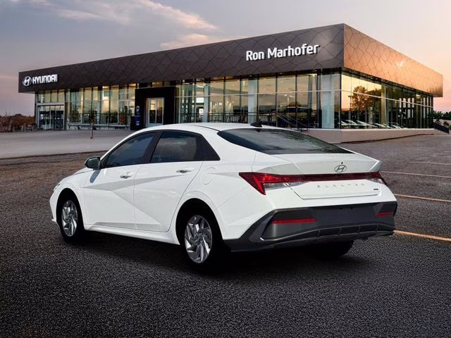 2026 Serenity White Hyundai Elantra Hybrid Blue FWD Sedan
