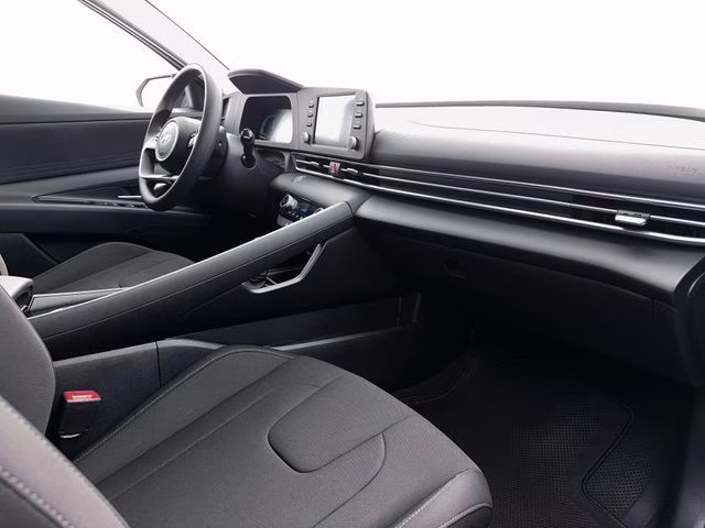 2026 Amazon Gray Hyundai Elantra Hybrid Blue FWD Sedan