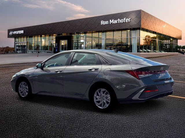 2026 Amazon Gray Hyundai Elantra Hybrid Blue FWD Sedan