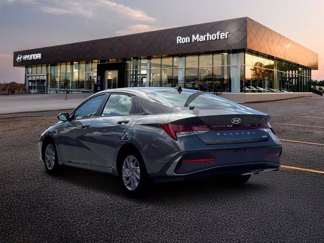 2026 Amazon Gray Hyundai Elantra Hybrid Blue FWD Sedan