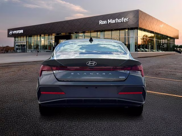 2026 Amazon Gray Hyundai Elantra Hybrid Blue FWD Sedan