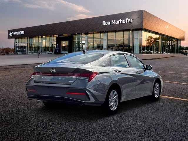 2026 Amazon Gray Hyundai Elantra Hybrid Blue FWD Sedan