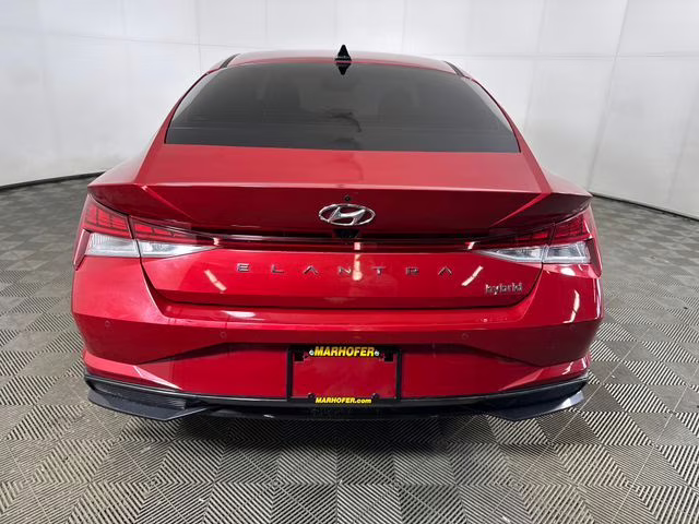 2023 Scarlet Red Pearl Hyundai Elantra Hybrid Limited FWD Sedan