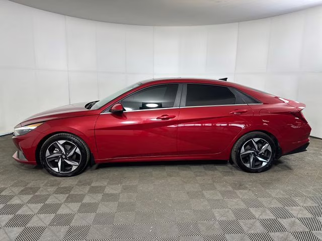 2023 Scarlet Red Pearl Hyundai Elantra Hybrid Limited FWD Sedan
