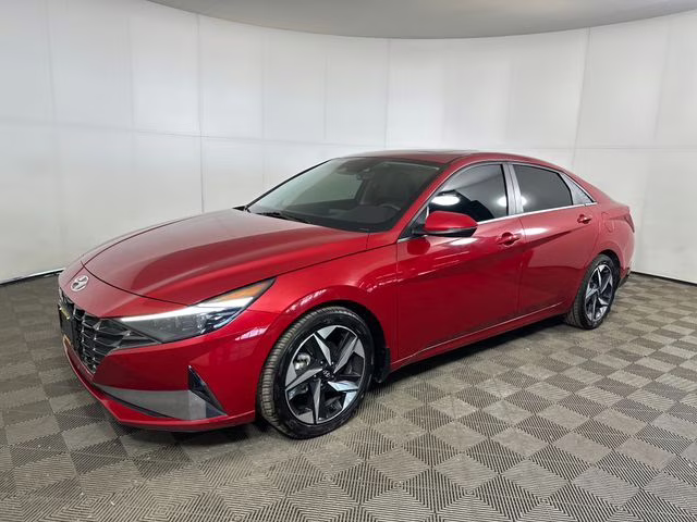 2023 Scarlet Red Pearl Hyundai Elantra Hybrid Limited FWD Sedan