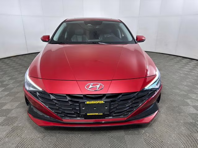 2023 Scarlet Red Pearl Hyundai Elantra Hybrid Limited FWD Sedan