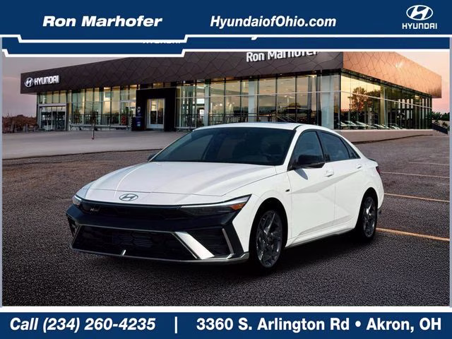 2026 Atlas White Hyundai Elantra N Line FWD Sedan
