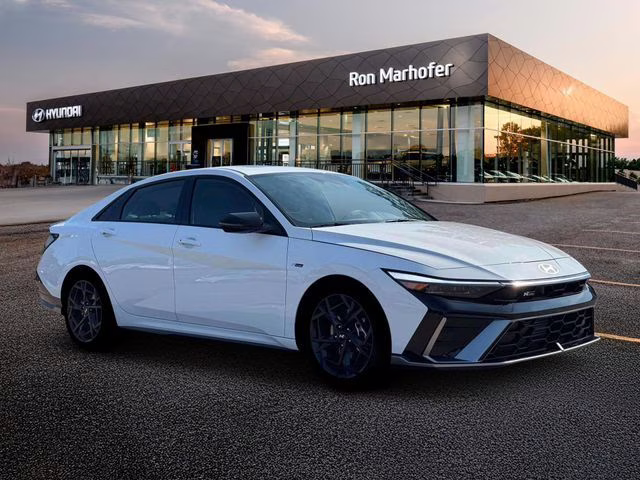 2026 Atlas White Hyundai Elantra N Line FWD Sedan