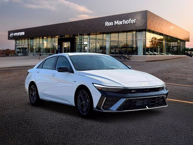 2026 Atlas White Hyundai Elantra N Line FWD Sedan
