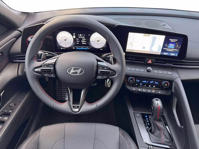 2026 Atlas White Hyundai Elantra N Line FWD Sedan
