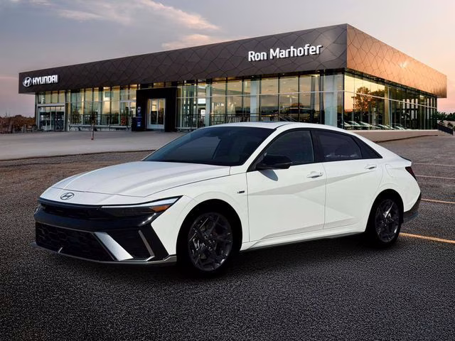 2026 Atlas White Hyundai Elantra N Line FWD Sedan