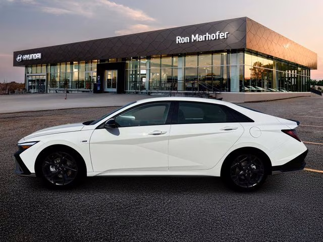 2026 Atlas White Hyundai Elantra N Line FWD Sedan