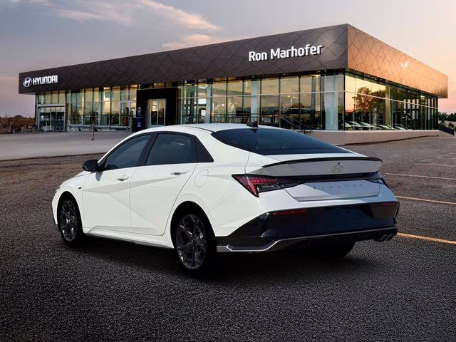 2026 Atlas White Hyundai Elantra N Line FWD Sedan
