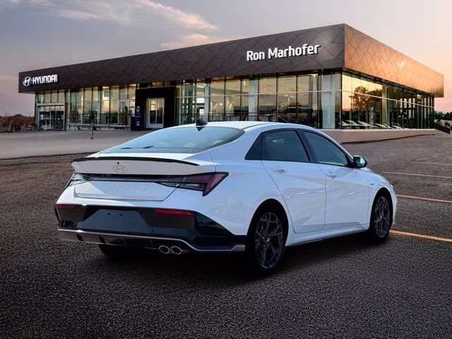 2026 Atlas White Hyundai Elantra N Line FWD Sedan