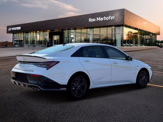 2026 Atlas White Hyundai Elantra N Line FWD Sedan
