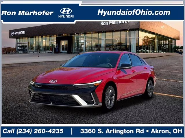 2026 Ultimate Red Hyundai Elantra N Line FWD Sedan