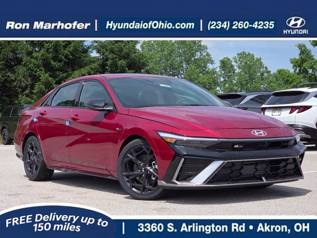 2026 Ultimate Red Hyundai Elantra N Line FWD Sedan
