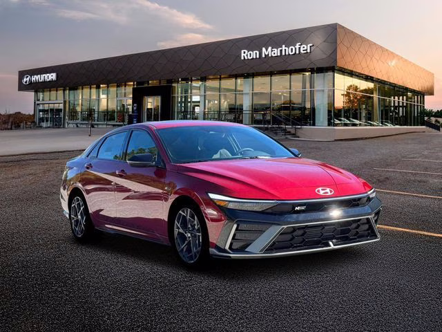 2026 Ultimate Red Hyundai Elantra N Line FWD Sedan