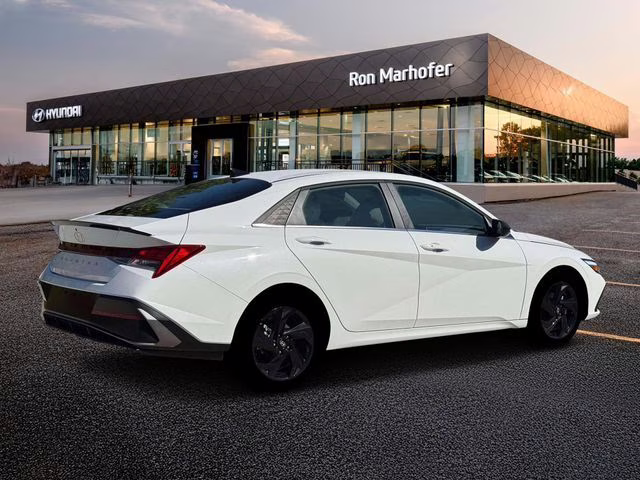 2026 Serenity White Hyundai Elantra SEL Sport FWD Sedan