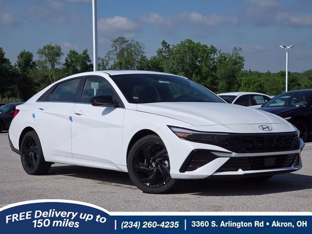 2026 Serenity White Pearl Hyundai Elantra SEL Sport FWD Sedan
