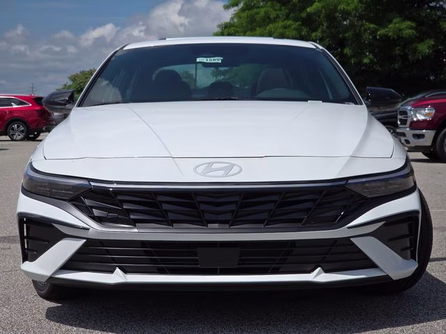 2026 Serenity White Hyundai Elantra SEL Sport FWD Sedan