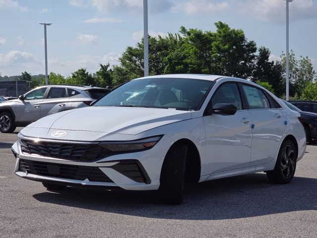 2026 Serenity White Pearl Hyundai Elantra SEL Sport FWD Sedan