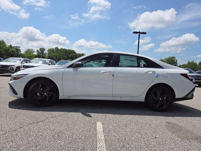 2026 Serenity White Hyundai Elantra SEL Sport FWD Sedan