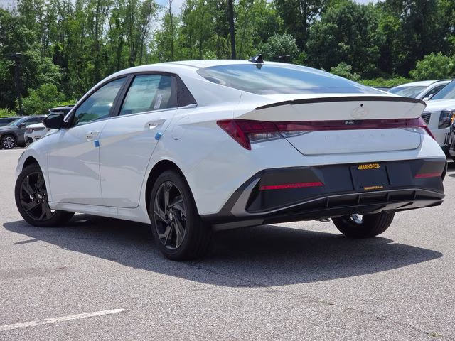 2026 Serenity White Hyundai Elantra SEL Sport FWD Sedan