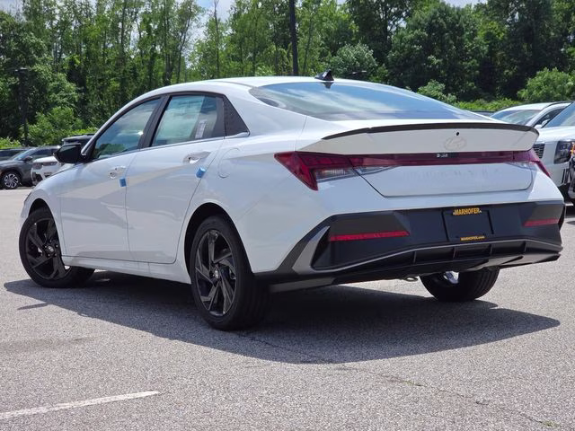 2026 Serenity White Hyundai Elantra SEL Sport FWD Sedan